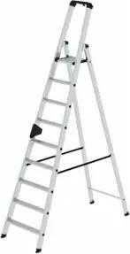 MUNK Aluminium-Stehleiter einseitig begehbar 1 x 9 Stufen