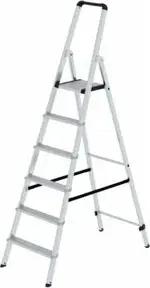 MUNK Aluminium-Stehleiter ML einseitig begehbar 6 Stufen