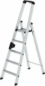MUNK Aluminium-Stehleiter einseitig begehbar 1 x 5 Stufen