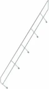 MUNK zweiter Handlauf Aluminium-Treppe 45° 16 Stufen