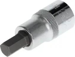 Gedore red Schraubendrehereinsatz Bit 6-kant, SW 9 mm, 1/2'' 12,5 mm, Schraubenziehereinsatz, Werkzeug, R62550910, Stahl