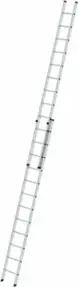 MUNK Aluminium-Schiebeleiter 2-teilig 2 x 12 Sprossen