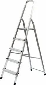 MUNK Standard-Haushaltsleiter einseitig begehbar 5 Stufen