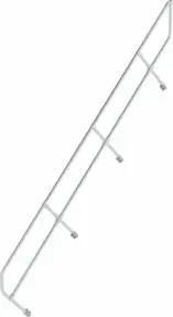 MUNK zweiter Handlauf Aluminium-Treppe 45° 14 Stufen