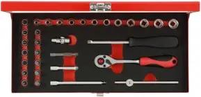 Gedore R49004033 Steckschlüssel-Satz 1/4" 4-13mm 32-teilig