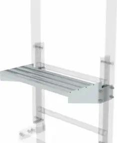 MUNK Ausstiegstritt Alu blank Spaltmaß 250 mm