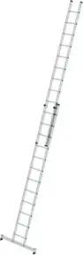 MUNK Aluminium-Schiebeleiter 2-teilig nivello®-Traverse 2 x 12 Sprossen