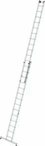 MUNK Aluminium-Schiebeleiter 2-teilig nivello®-Traverse 2 x 14 Sprossen