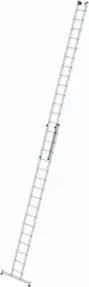 MUNK Aluminium-Schiebeleiter 2-teilig nivello®-Traverse 2 x 16 Sprossen