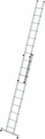 MUNK Aluminium-Schiebeleiter 2-teilig nivello®-Traverse 2 x 10 Sprossen