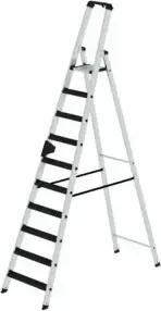 MUNK Aluminium-Stehleiter einseitig begehbar relax step 1 x 10 Stufen
