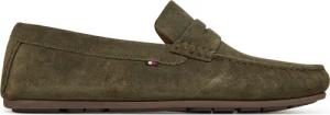 Tommy Hilfiger Mokassins Casual Hilfiger Suede Driver FM0FM04998 Grün