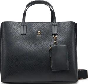 Tommy Hilfiger Handtasche Th Distinct Satchel Mono AW0AW17174 Schwarz