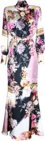 RUA & RUA Cocktailkleid Maxikleid Floral Abendkleid Kleid