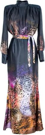 RUA & RUA Cocktailkleid Maxikleid Seidenkleid Kleid aus Seide