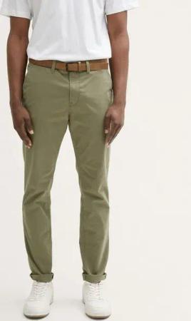 TOM TAILOR Denim Chinohose Slim Chino Hose mit Gürtel