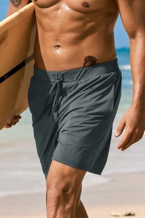 Darkgraue Herren-Badehose
