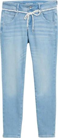 TOM TAILOR Damen TTTAPERED RELAXED Jeans, blau, Uni, Gr. 28/32