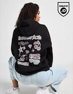 Hoodrich Jewel Overhead Boyfriend Hoodie Damen - Damen, Black