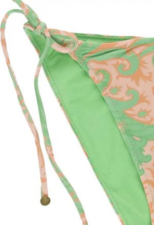 Etro - Paisley Print Triangle Bikini With Self-Tie Laces - Größe L - grün