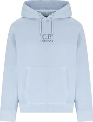 CP Company - Cerulean Brushed Cotton Hoodie - Größe XL - blau