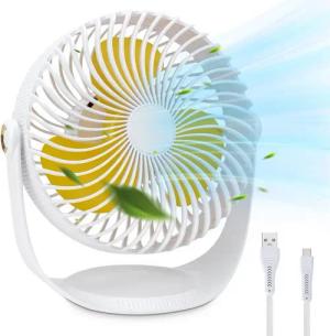 BRAIDOL Tischventilator Mini USB-Ventilator,Ventilatoren Tischventilator,USB-Tischventilator, Standventilator,tragbarer persönlicher Ventilator,3 Geschwindigkeiten
