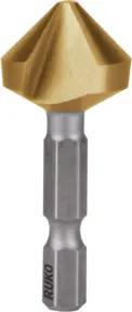 RUKO Kegel- und Entgratsenker-Bit 90° HSS-TiN "Lang" Senkdurchmesser Ø2: 8,3 mm