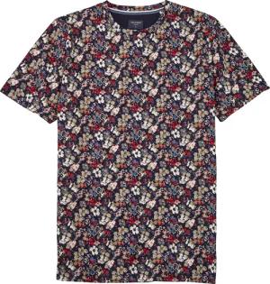 OLYMP Casual Wirk T-Shirt Herren, Blau, Kurzarm, 3XL