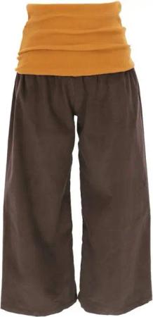 Guru-Shop Relaxhose Weite Cord Marlenehose, Wellnesshose, Yogahose,.. alternative Bekleidung