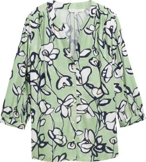 TOM TAILOR Damen Bluse mit Muster, grün, Geblümt, Gr. 40