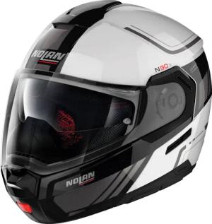 Nolan N90-3 n-com Voyager White/Black #17 XS