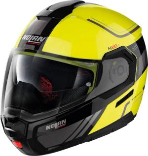 Nolan N90-3 n-com Voyager Yellow Graphic #18 XS
