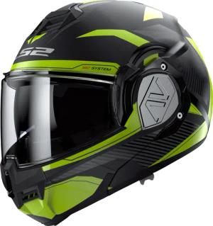 LS2 FF906 Advant Revo mattschwarz/neongelb XXL