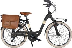 VENICE - I love Italy E-Bike, 6 Gang Shimano, Kettenschaltung, Heckmotor, 468 Wh, Elektro-Citybike MONOTUBO Classic Lady 24 Zoll