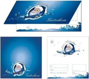 LYSCO Geschenkkarte Geschenkgutscheine Premium Weihnachten 4-seitig, Beschenken Adventszeit Winter Weihnachtszeit Geschenke