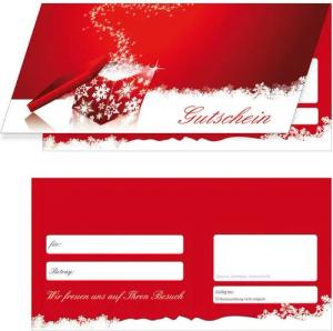 LYSCO Geschenkkarte Geschenkgutscheine Premium Geschenke 4-seitig, Beschenken Adventszeit Geburtstag Party Freude