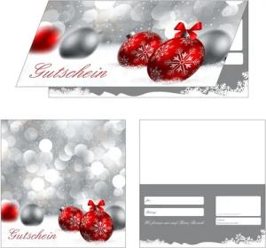 LYSCO Geschenkkarte Geschenkgutscheine Premium Weihnachten 4-seitig, Beschenken Adventszeit Winter Weihnachtszeit Geschenke