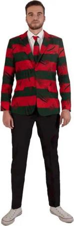 SuitMeister Partyanzug SuitMeister Freddy Krueger Blazer - für Halloween, Zu besonderen Anlässen tauscht Freddy Pulli gegen Jackett