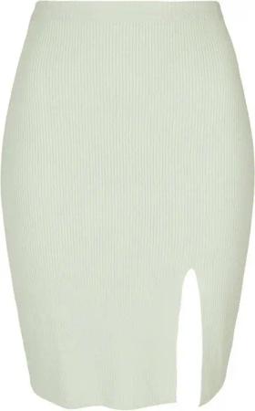 URBAN CLASSICS Sommerrock Urban Classics Damen Ladies Rib Knit Skirt (1-tlg)