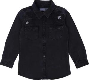 Sarcia.eu Langarmhemd Jeanshemd feine Baumwolle Aufnäher Stickerei DENIM CO 12-13 Jahre