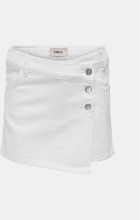 Kids ONLY Jeansrock Jenny 15295800 Weiß Regular Fit