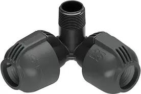 GARDENA Verlegerohrverbinder Winkelstück 25 mm x 3/4 Zoll Aussengewinde Sprinklersystem