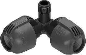 GARDENA Verlegerohrverbinder Winkelstück 25 mm x 1/2 Zoll Aussengewinde Sprinklersystem