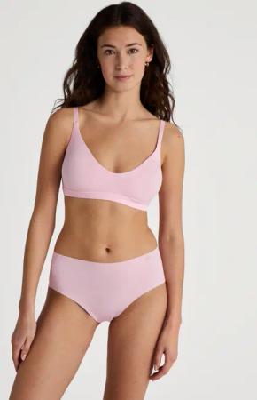 CALIDA Natural Skin Seamless-Midi-Slip, Cradle to Cradle Certified®für Damen, L, Rosa, Wie eine zweite Haut - nahtlos bequem