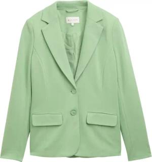 TOM TAILOR Damen Slim Fit Jersey Blazer, grün, Uni, Gr. XS