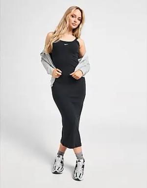 Nike Chill Knit Ribbed Dress - Damen, Black