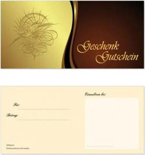 LYSCO Geschenkkarte Geschenkgutscheine Premium goldenes Geschenk neutrale Ausführung, Geschenke Beschenken Freude bereiten