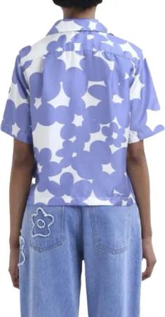 Marni - Printed Shirt Blue/white - Größe 40 - weiß