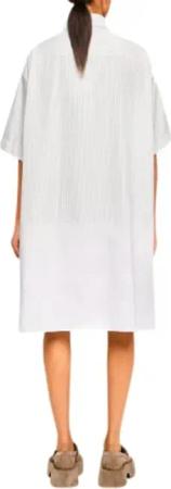 J.W.Anderson - Short Sleeve Step Hem Shirt Dress Grey/white - Größe UK 8 - weiß