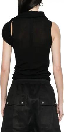 Rick Owens - Twist Top Black - Größe M - schwarz